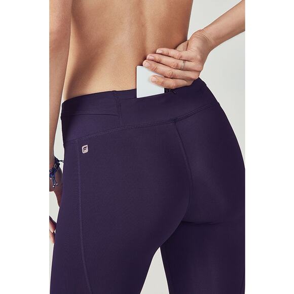 Fabletics Gia Powerlite Capri Cropped Legging Eclipse Purple XL - Picture 3 of 11